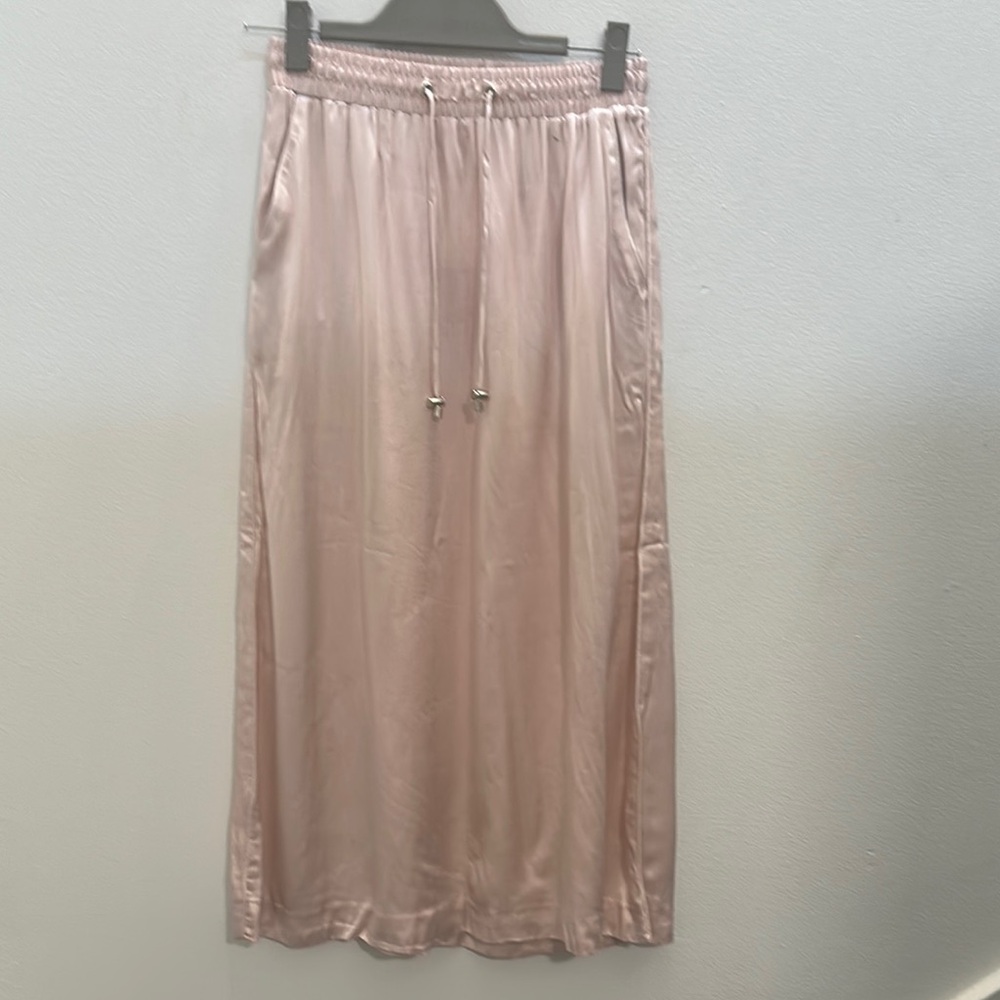 H&M pale rose Midi A-Line Skirt